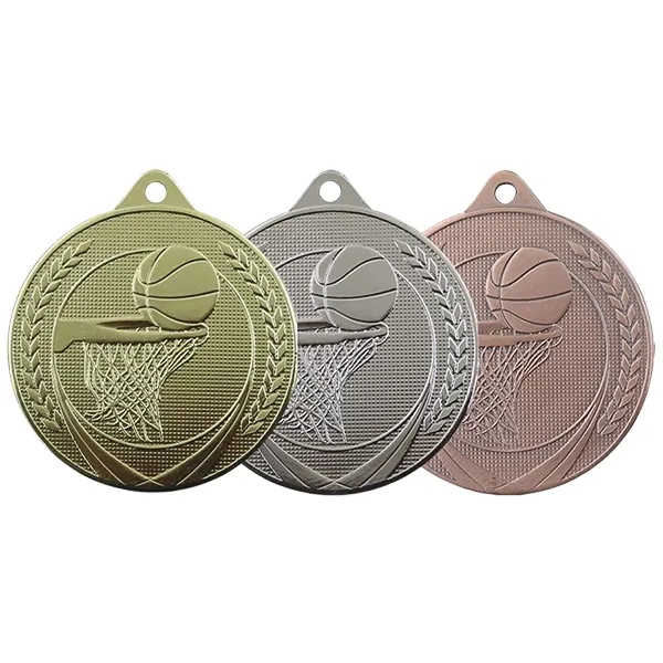 M612 MEDAL KOSZYKÓWKA komplet 3 szt. / 50 mm