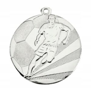 05cc3861a62e6c9b9f4523869b582c6f.jpg MEDAL PIŁKA NOŻNA srebrny 5 cm / 100 SZTUK