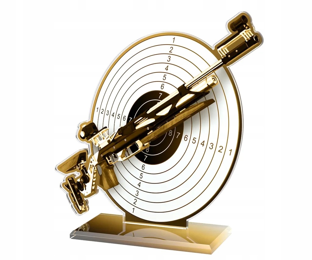PUCHAR STATUETKA GOLD - STRZELECTWO