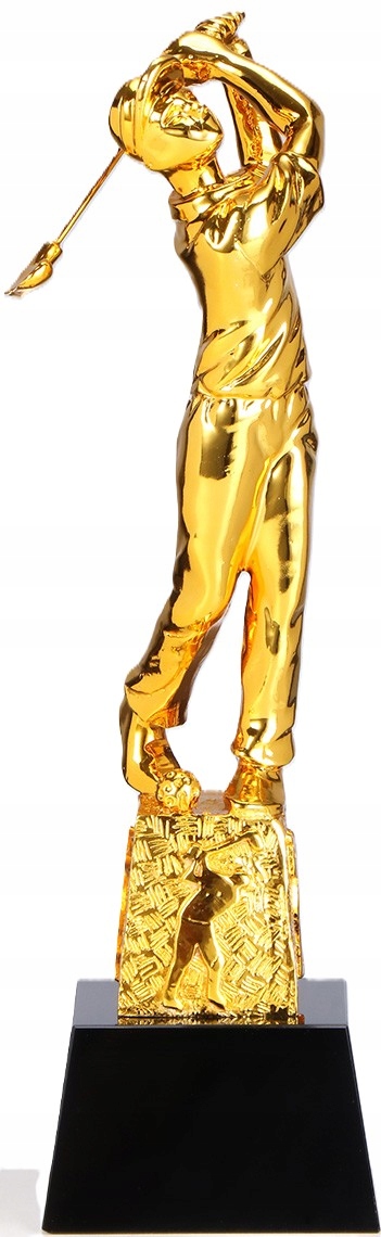 STATUETKA GOLF ZŁOTA 290 MM / 68416