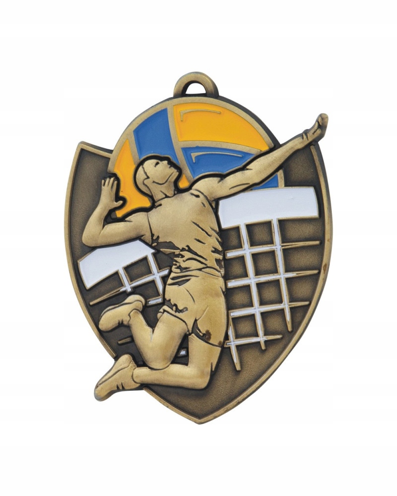 MEDAL ODLEWANY SIATKÓWKA M10 - emaliowany