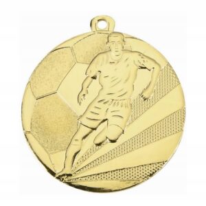 MEDAL PIŁKA NOŻNA złoty 5 cm / 100 SZTUK