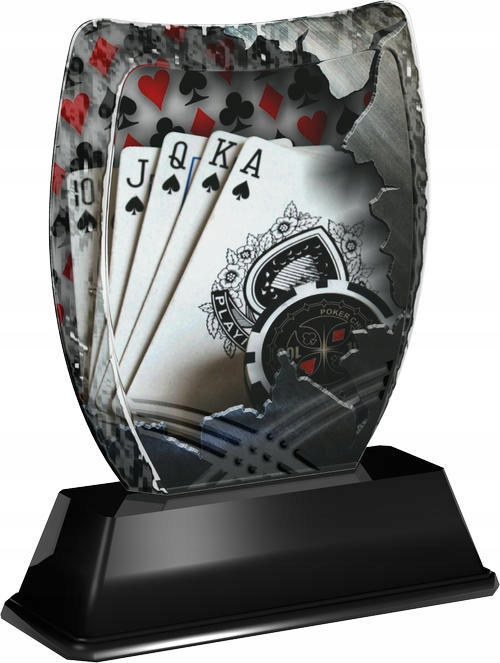 STATUETKA ACE01M28K- KARTY, POKER BRYDŻ komplet
