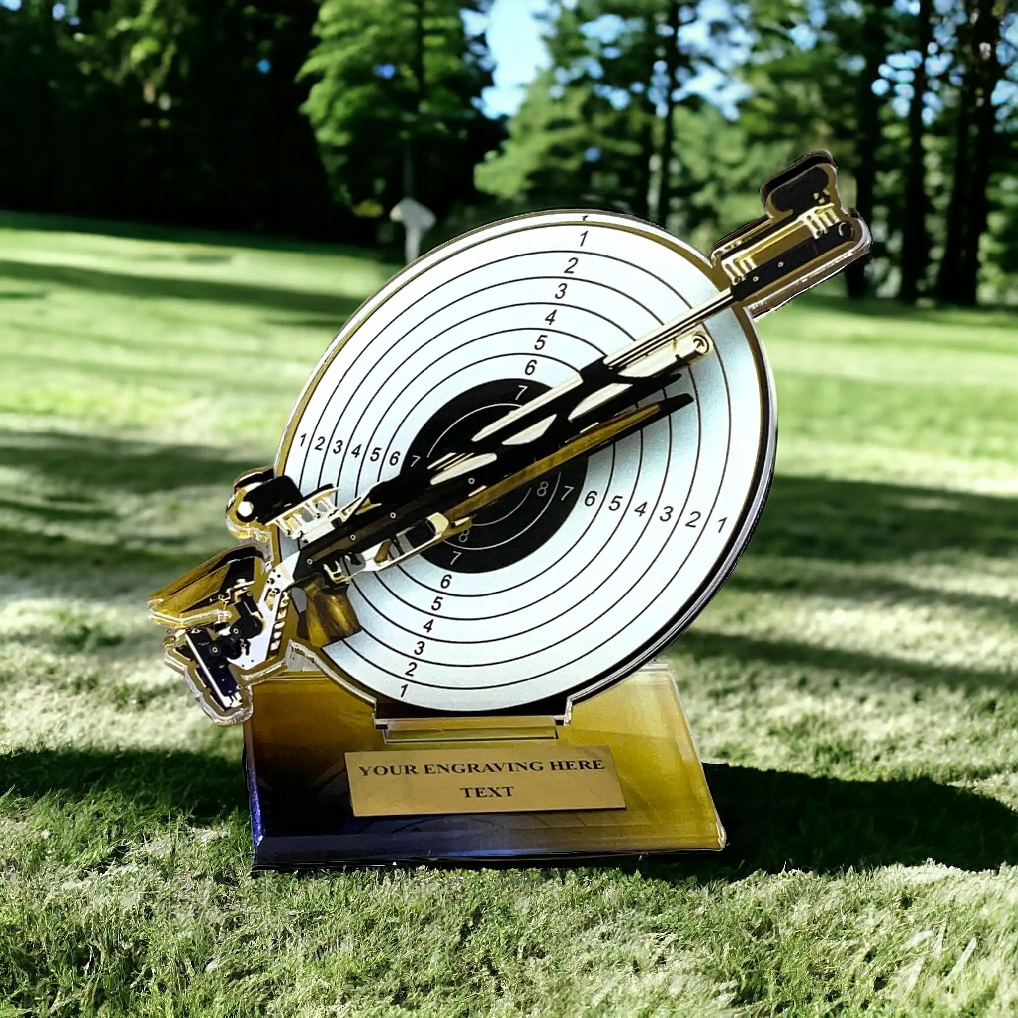 PUCHAR STATUETKA GOLD - STRZELECTWO - obrazek 3