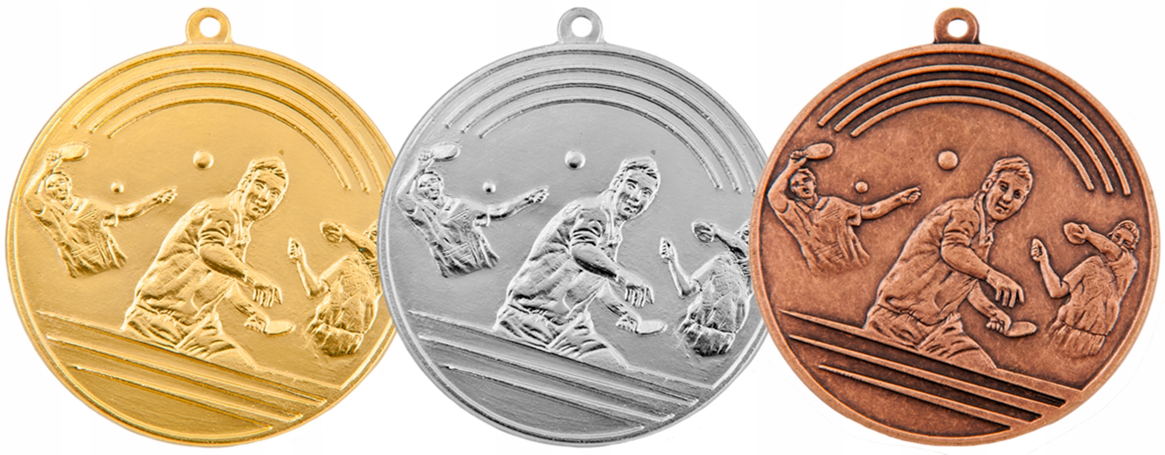 MEDAL TENIS STOŁOWY + ZAWIESZKA M18 komplet 3 szt.