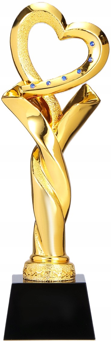 STATUETKA SERCE ZŁOTA 300 MM / 68421