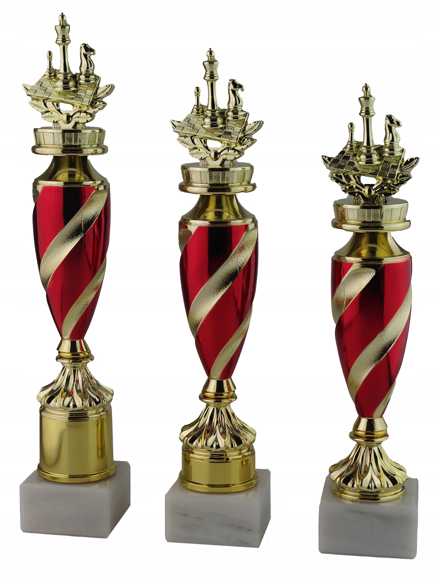 Statuetka SZACHY 31924 / KOMPLET 3 SZTUKI