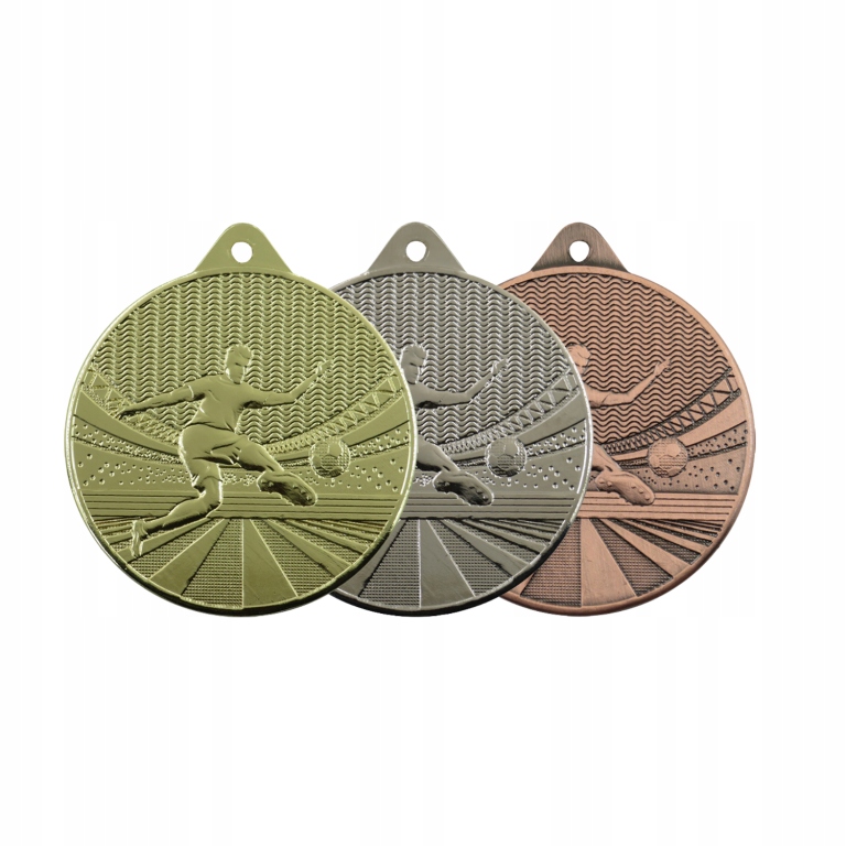 M395 MEDAL PIŁKA NOŻNA komplet 3 szt. / 50 mm