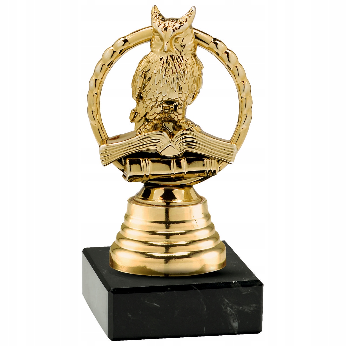 STATUETKA - SOWA Z KSIĄŻKAMI / SZKOŁA