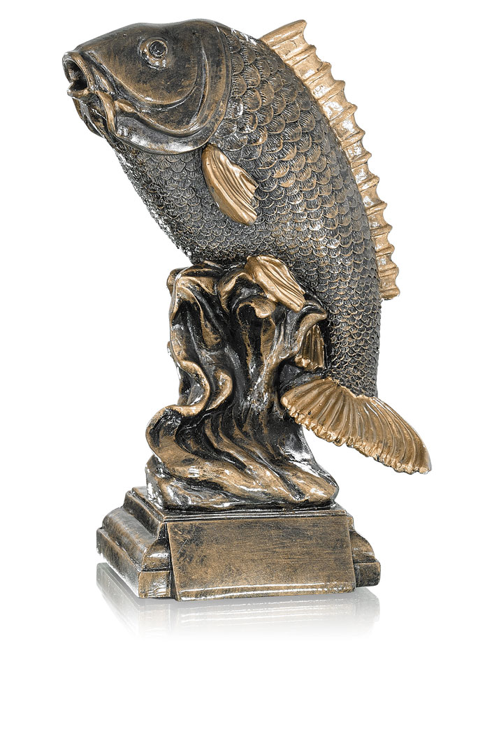 52542 STATUETKA - RYBA WĘDKARSTWO