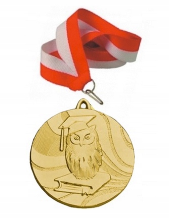MEDAL - SOWA WIEDZA + ZAWIESZKA