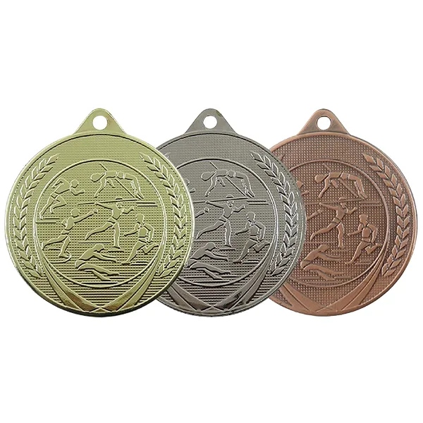 M615 MEDAL LEKKOATLETYKA komplet 3 szt. / 50 mm